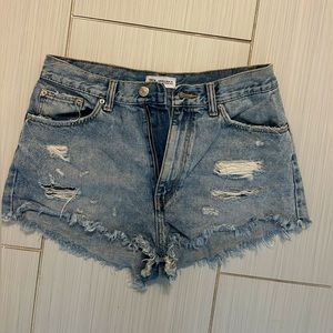 Zara denim jean shorts size US 6.